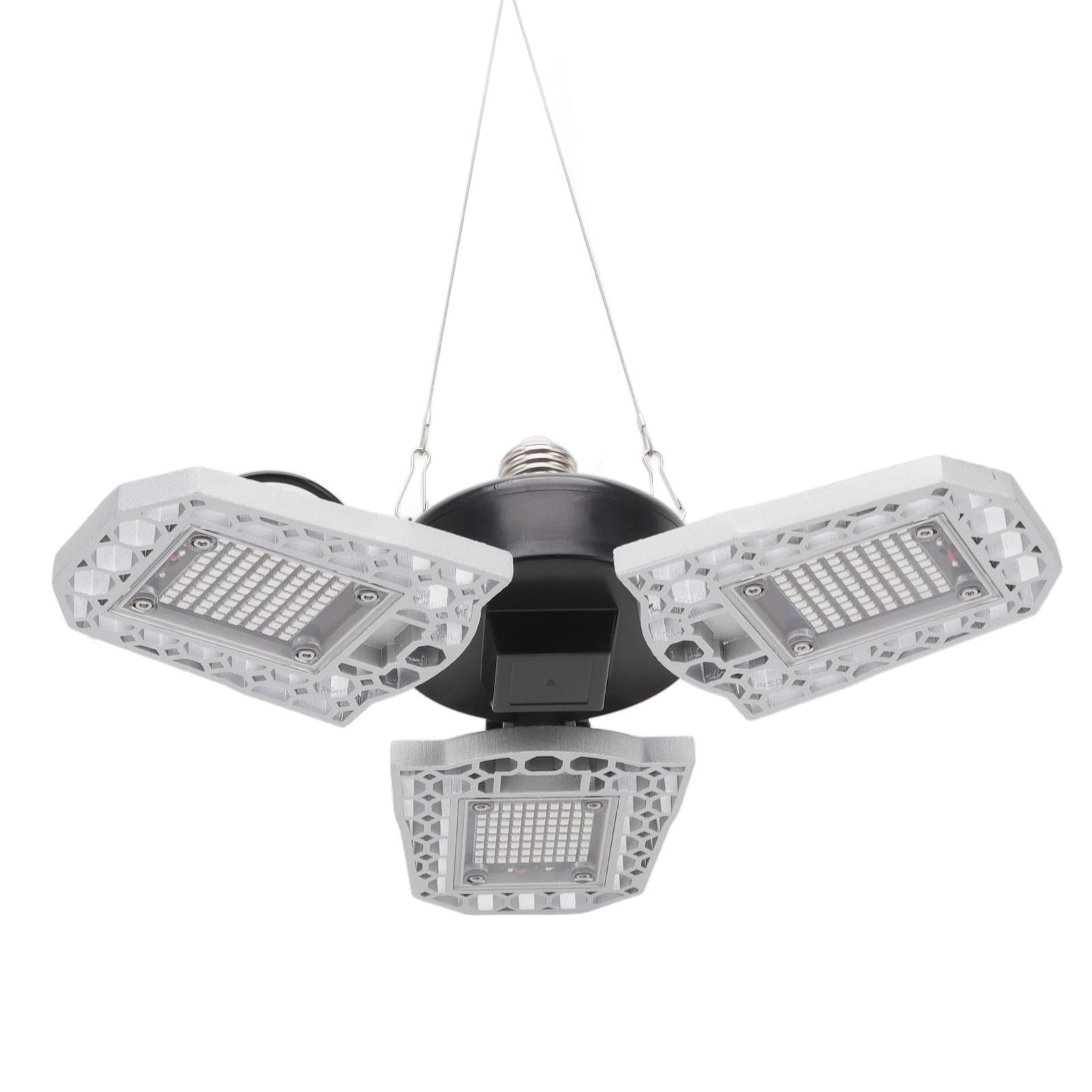 Luz de Cultivo de Plantas Luz de Cultivo LED con Aluminio 3 Cabezales 240 LED E27 220 V Espectro Rojo Azul Altura Plegable Ajustable para Plantas de Interior de Interior Plántulas
