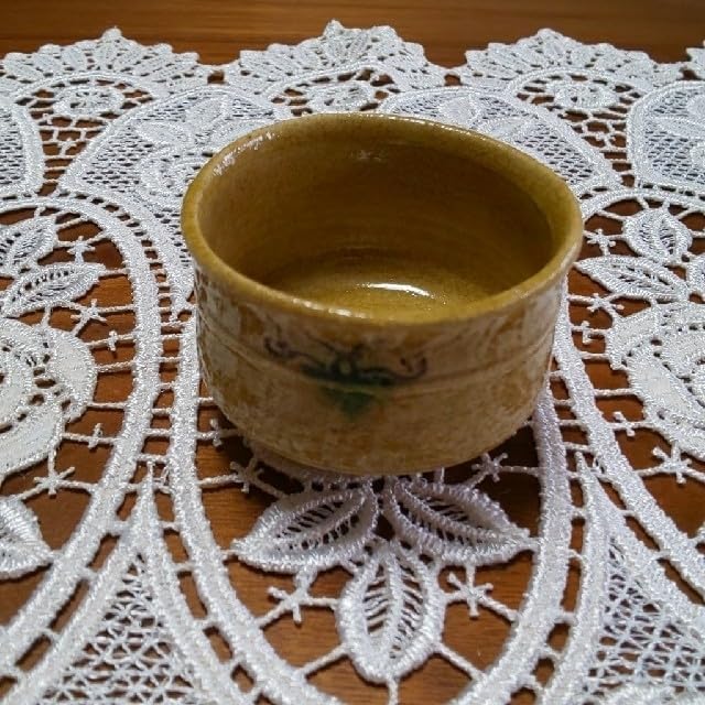 美濃焼 ぐい呑み 織部黒 ぐい飲み 引出黒 瀬戸黒 骨董 古玩 ♥美濃焼