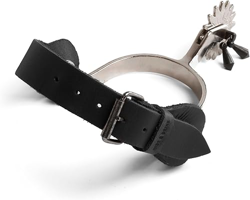 Miniatura 9 de Hide & Drink, Juego de 2 correas de espolón individuales para equipo de botas de vaquero, hombres y mujeres, rodeo, ecuestre, cuero de grano