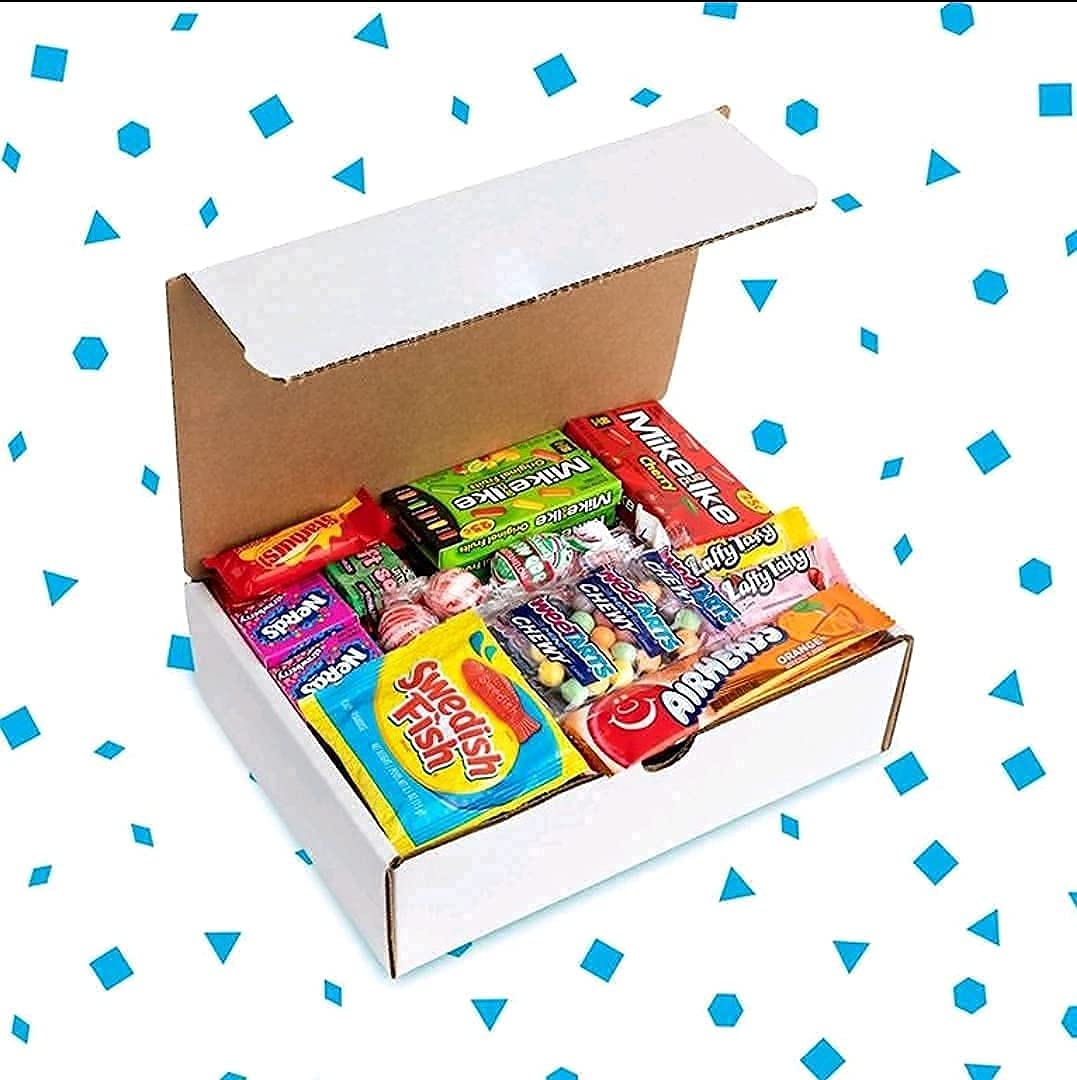 Assorted Candy Party Mix Variety Pack (60 Count Plus) Memorial Day Bite Size Fun Size And Full