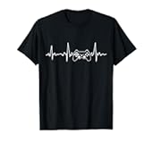 Gamer Heartbeat Funny Video Game Gift Boys Men Gamer T-Shirt