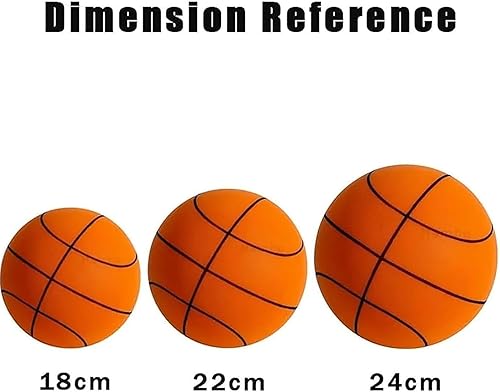 Miniatura 3 de Baloncesto silencioso para interiores, pelota de baloncesto silenciosa de espuma sin ruido, tamaño 6 (28.5 pulgadas), bola silenciosa de alta