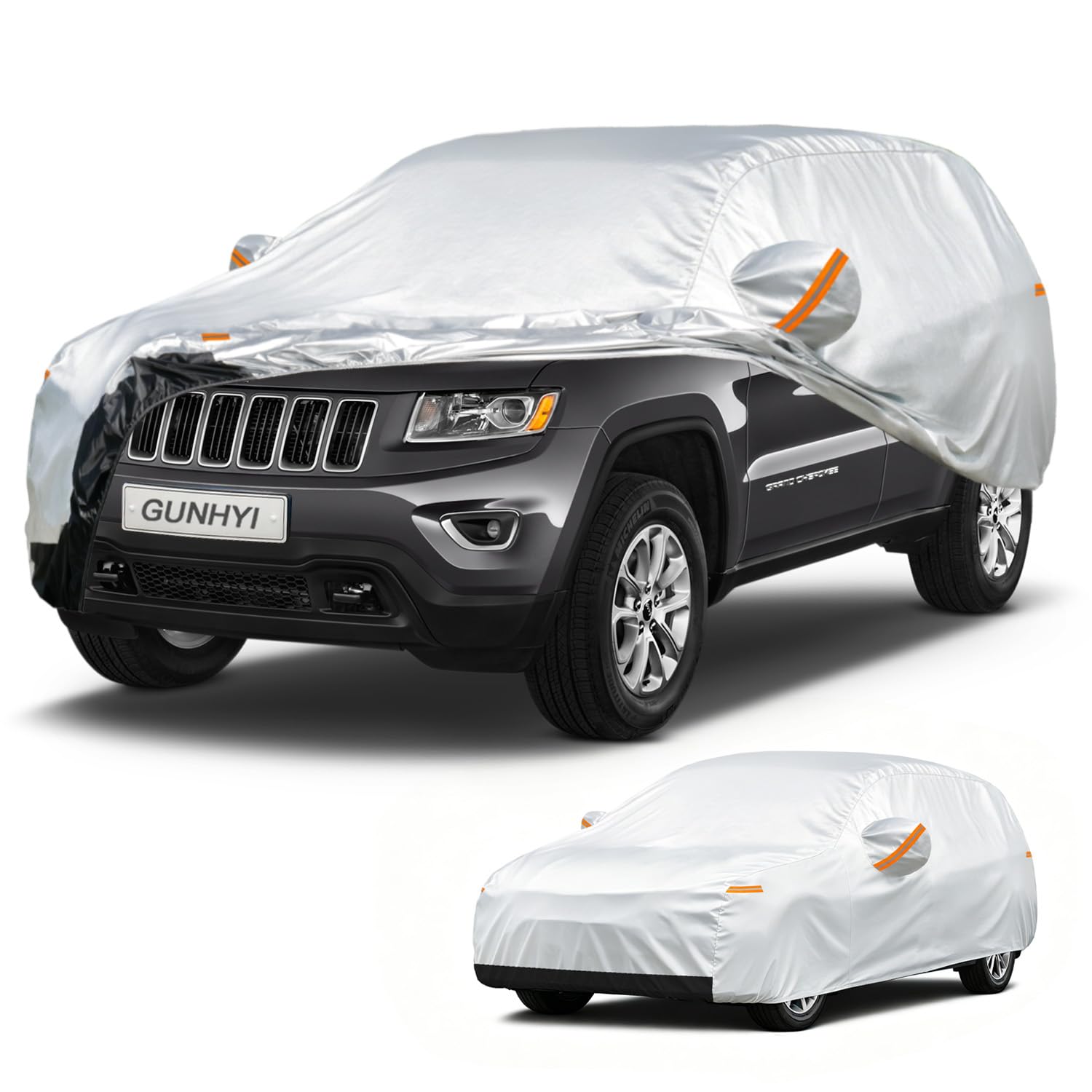 GUNHYI Car Cover Custom Fit Jeep Grand Cherokee (2010-2026) Waterproof for Automobiles, Oxford Sun Rain Dust Snow Protection (Ships from US Warehouse, Delivery 3-8 Days)
