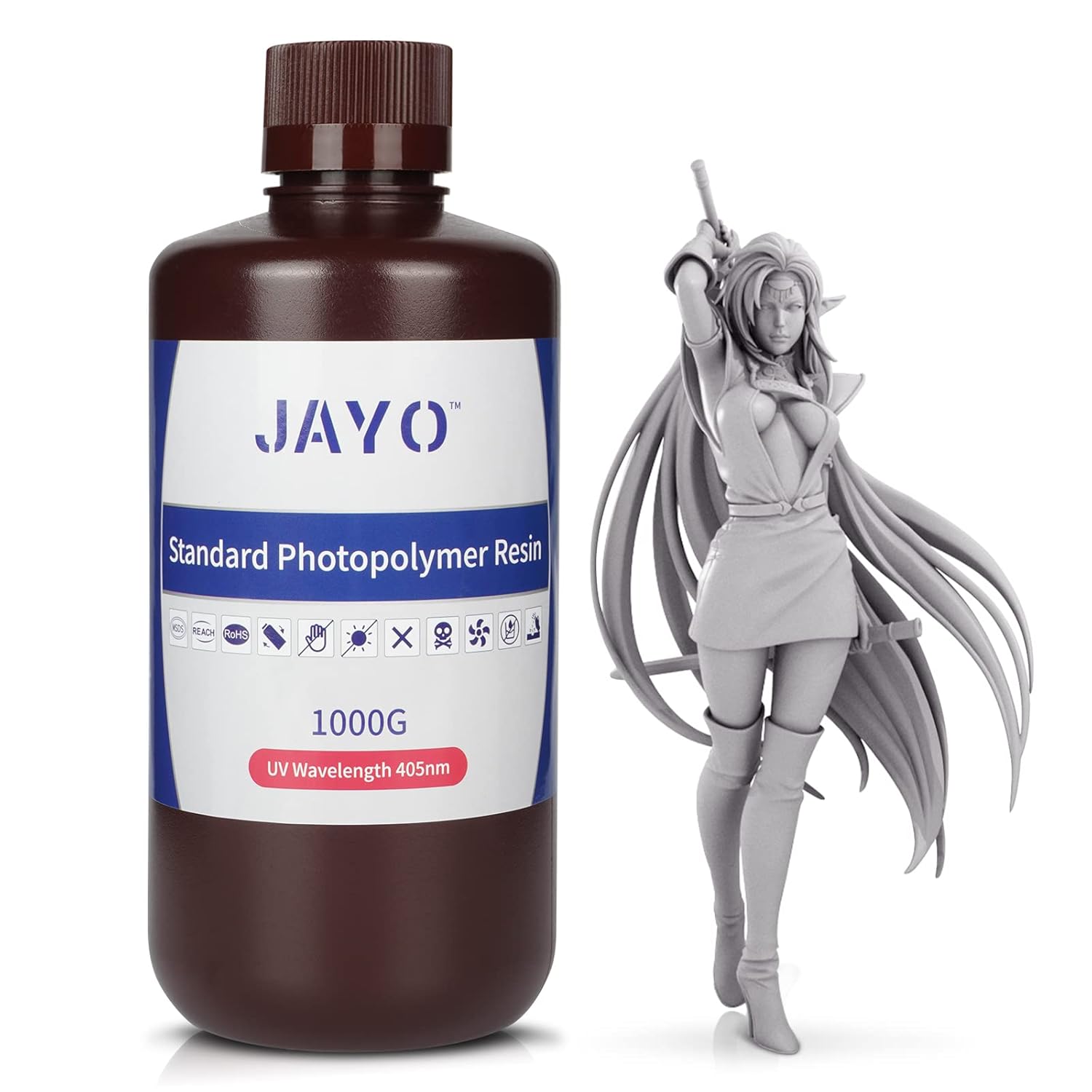 JAYO 3D Printer Resin, 1KG 405nm UV Curing Standard