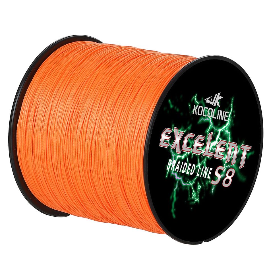 KoColine Super Strong 8 Strands Braided Fishing Lines 300m 500m 12lb-100lb Abrasion-Resistant Ultra Smooth PE 8x Braid Line