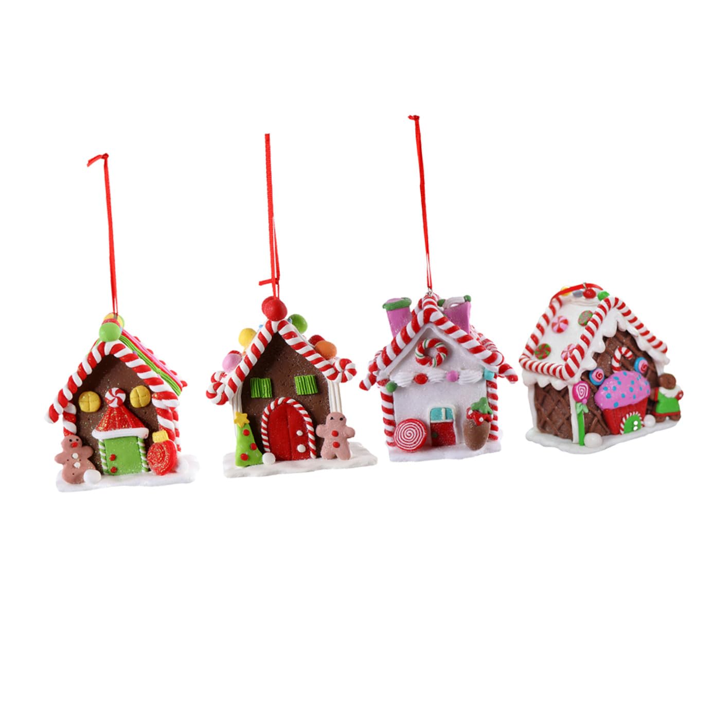 4 Piezas Decoraciones De Candy House Decoración del Hogar Casa del Pueblo De Navidad Decoración Navideña Decoraciones Navideñas Adornos