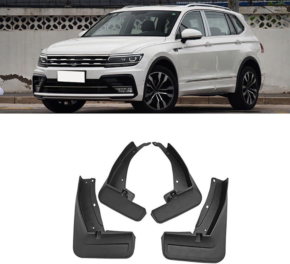 WeiYH No Drill Mud Flaps for Car Front Rear Wheel for Tiguan R-Line 2020