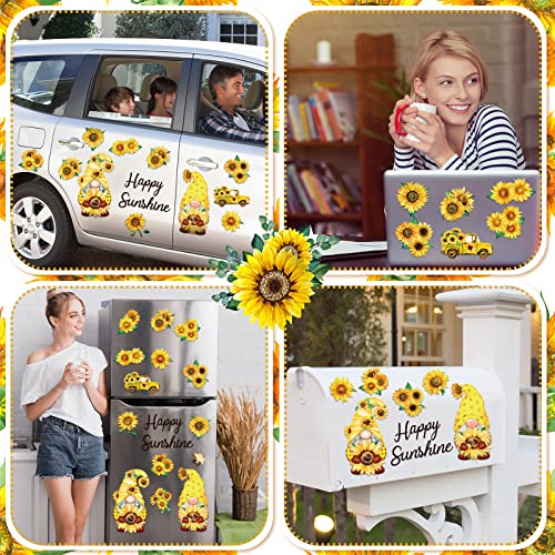 Imanes decorativos de girasol para refrigerador, paquete de 16 miniatura 6