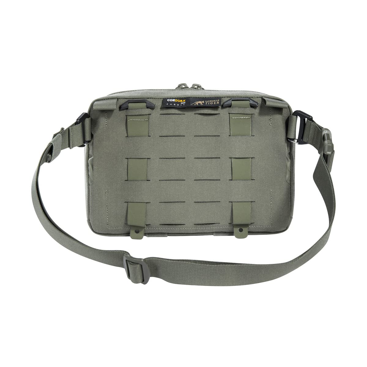 Tasmanian Tiger TT Tac Pouch 8.1 Hip torba taktyczna z systemem Molle i zdejmowanym paskiem biodrowym, torba na ramię, torba na biodra, plecak dodatkowa torba, szary kamienny-oliwkowy IRR