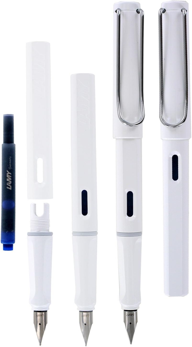 Lamy Safari White Fountain Pen - Fine Nib L19-WE-F
