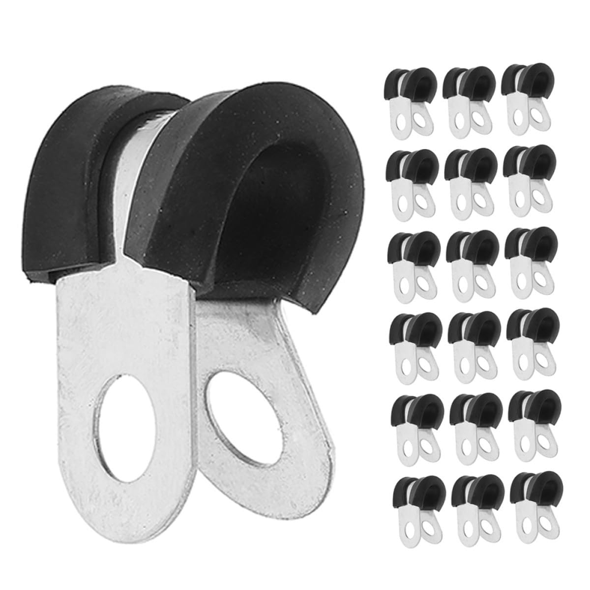 DOITOOL 100pièces Colliers De Serrage Pour Câbles Acier Inoxydable Pinces De Fixation Pour Tuyaux Colliers Métalliques Petits