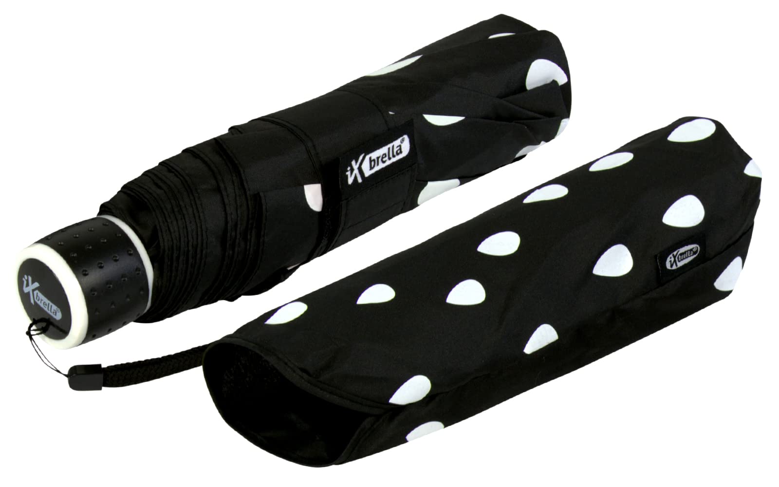 iX-brella Mini Ultra Light - Ombrello tascabile da donna con grande copertura - extra leggero, Taschenschirm Handöffner