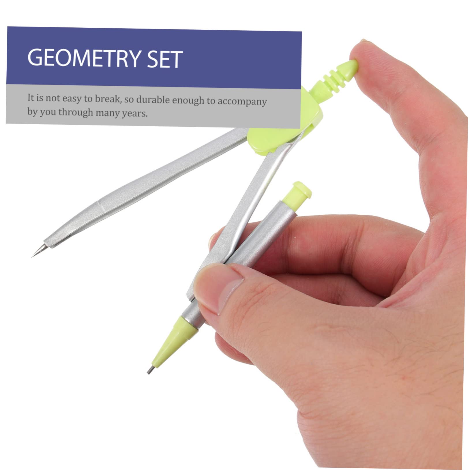 5sätze Professionelles Geometrie-zeichenset Für Schüler Teiliges Mit Kompass Lineal Und Winkelmesser Präzise Messwerkzeuge Für Kunst Architektur Und Schule Tragbar Grüner Box