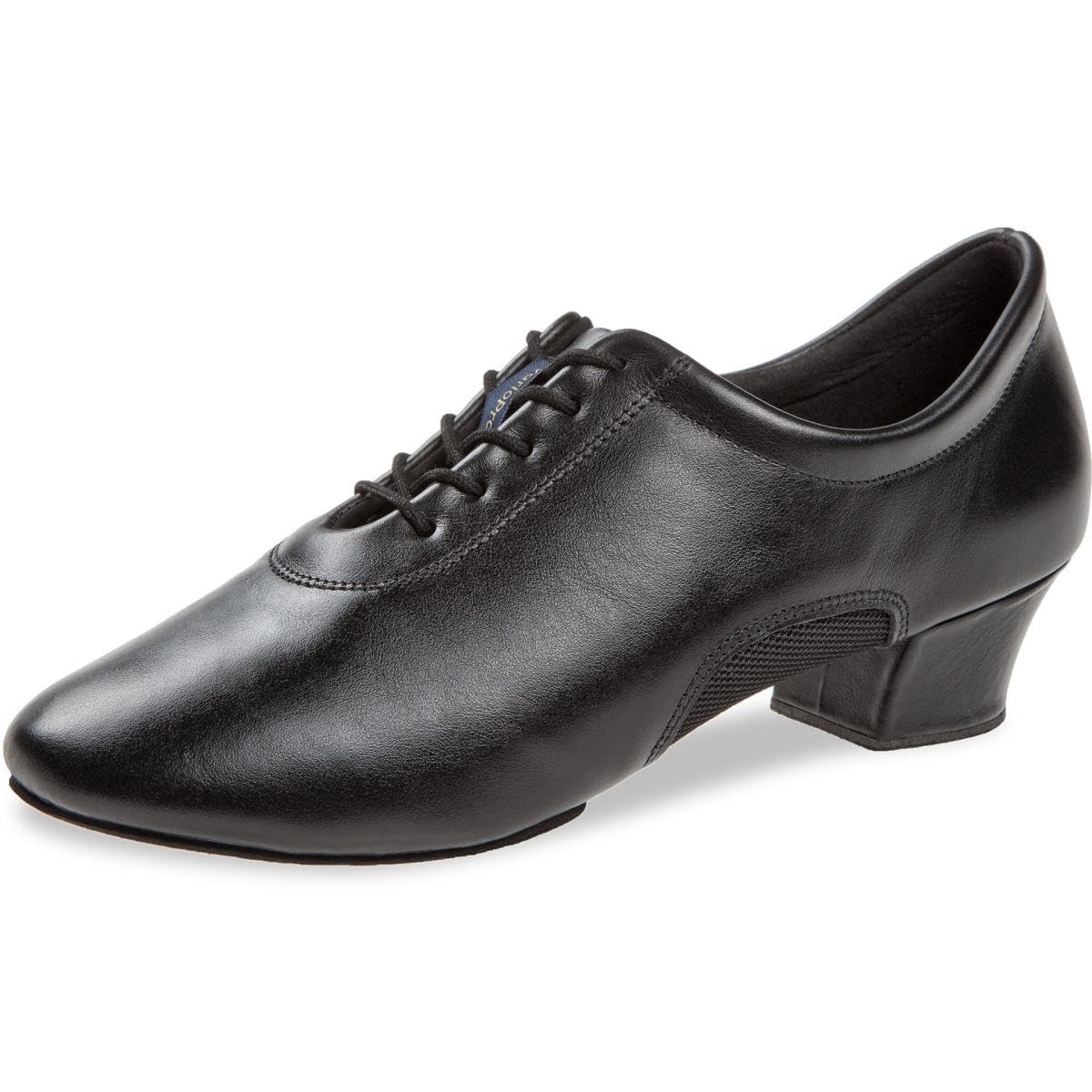 Diamant Herren Latein Tanzschuhe 163-224-592 - Leder/Mesh schwarz - 4 cm Cuban Absatz - Geteilte Rauledersohle - Made in Germany