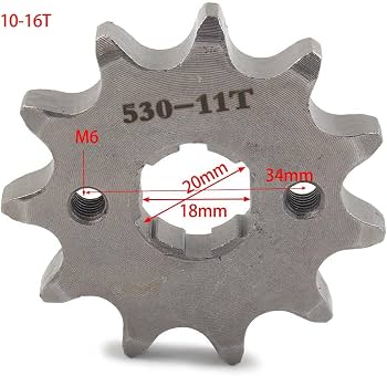 Amazon.com: FSFY 530 10T Chain Front Sprocket Cog 20mm For 125cc