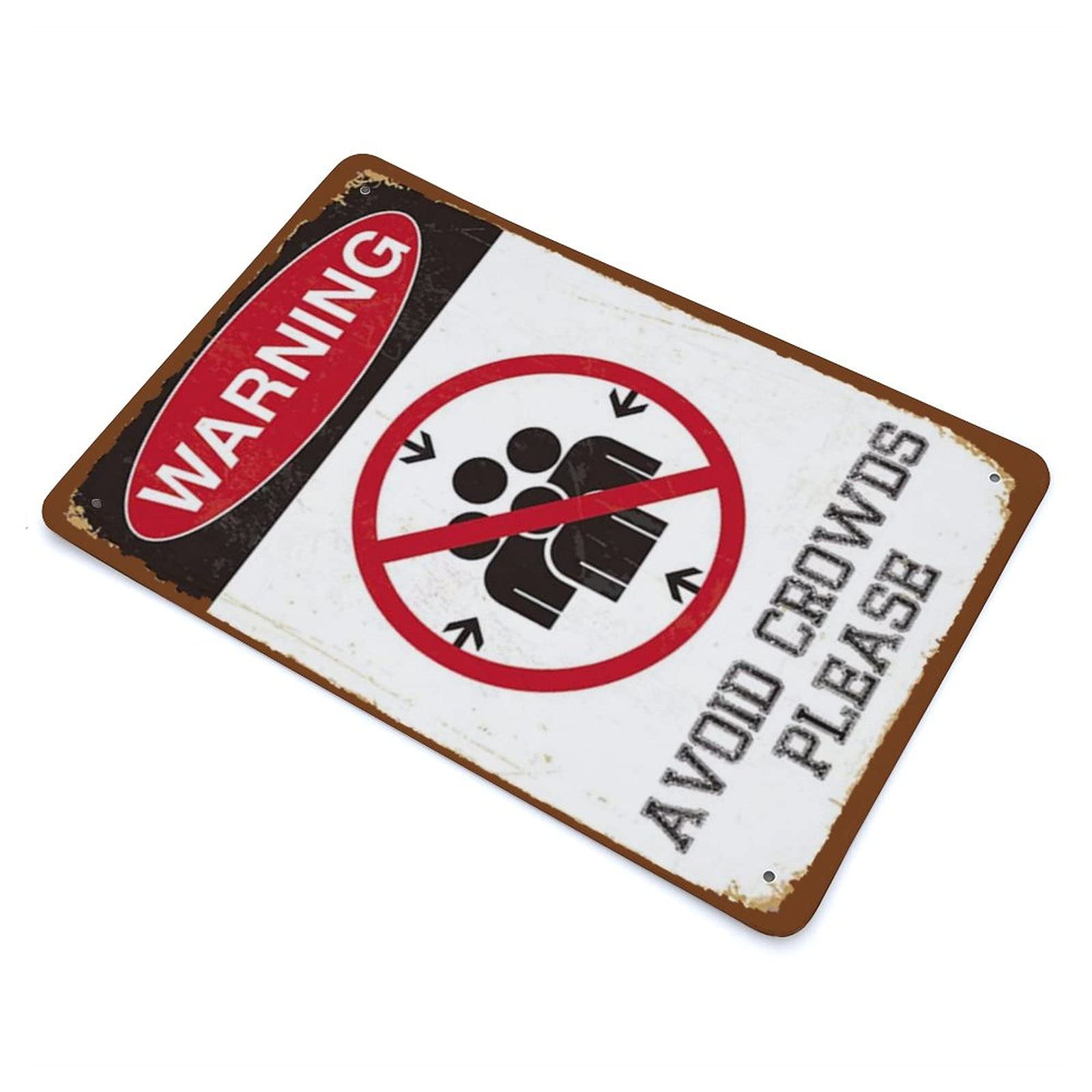 kengtou Targa in metallo con scritta in inglese Beware - FDANGER