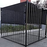 10' X 10' Black UV Rated Dog Kennel Shade Cover, Sunblock Shade Panel, Shade Tarp Panel W/Grommets (Not the kennel)