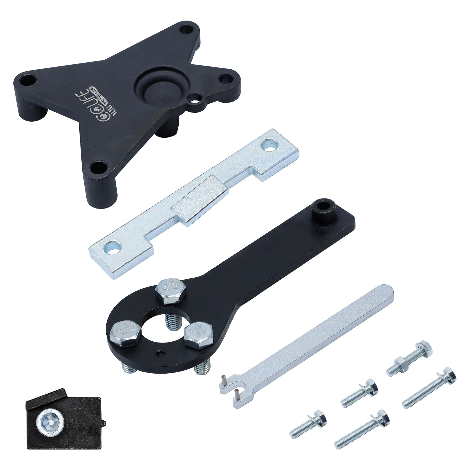 CCLIFE 10 Pezzi Kit Messa in Fase Motore Set di Attrezzi per la Regolazione del Motore Compatibile con Fiat, Ford, Lancia 1.2, 1.4 8V | Per motori a 8 valvole da 1,2 l/1,4 l di Fiat, Ford, Lancia, set da 10 pezzi per una regolazione precisa del motore