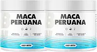 2x Maca Peruana em Pó Pote 5000mg Por Porção 100% Pura Premium Pure Importada Para Homens e Mulheres Rende 60 Porções | Energia Resistência Original - Body Nutry