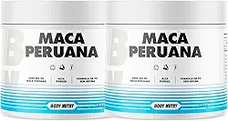 2x Maca Peruana em Pó Pote 5000mg Por Porção 100% Pura Premium Pure Importada Para Homens e Mulheres Rende 60 Porções | Energia Resistência Original - Body Nutry