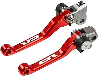 FLOAPA Alavancas de freio Powersports CR 80R 85R 125R 250R Alavanca de embreagem de freio pivô de motocicleta manete de motorcoss CR 80 85 125 250 R Substituição para CR80R CR85R CR125R CR250R Peças de motocicleta (cor: azul)