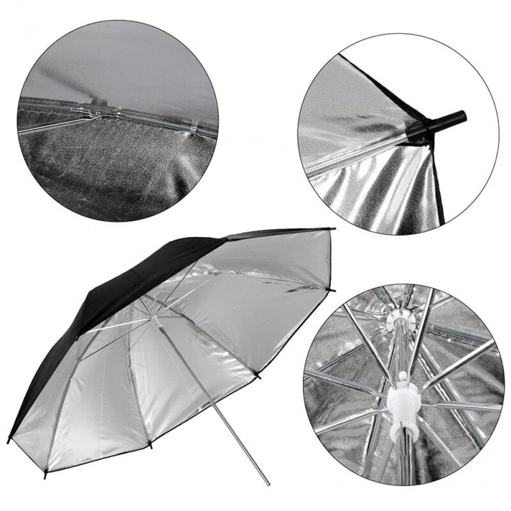 Ombrello Riflettente Riflettente per Fotografico Professionale 4 Pezzi, Ombrello Riflettente per Fotografico Professionale