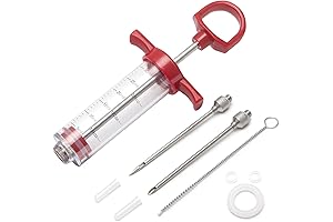 Meat Injector Syringe: Precision Marinade Injector for Scrumptious Smoked and BBQ Meats
