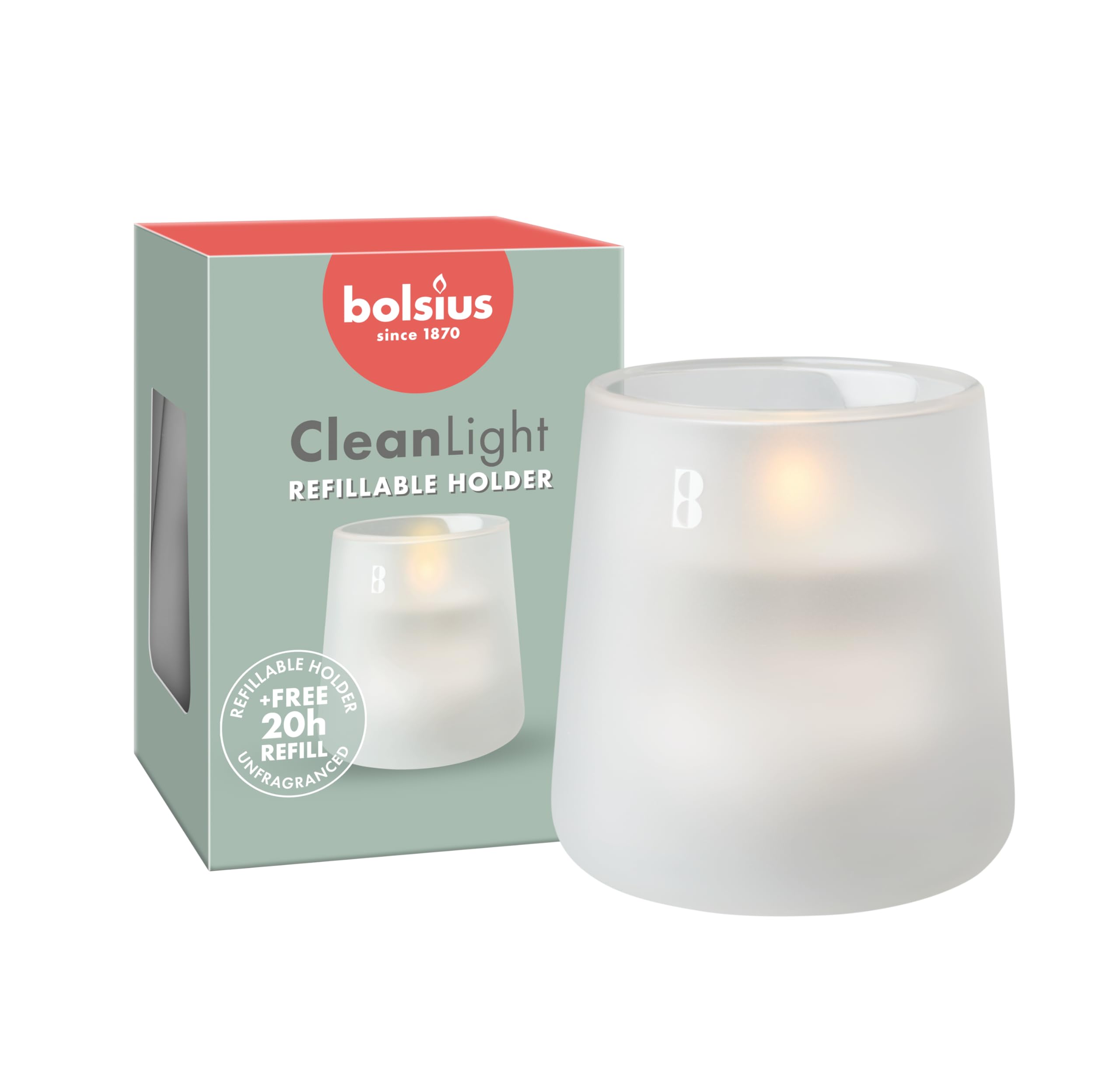 Bolsius CleanLight Zero Kit Candela Ricaricabile