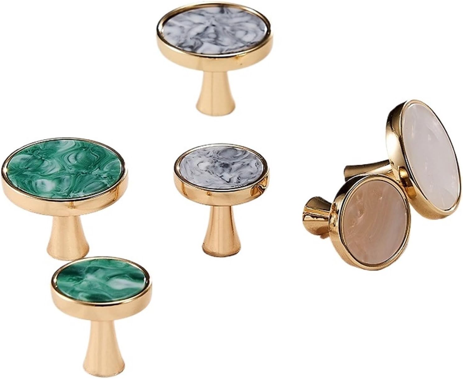 Cabinet Door Knobs and Handles Light Luxury Drawer Pulls Furniture Handle Door Hardware 2Pcs(5-S)