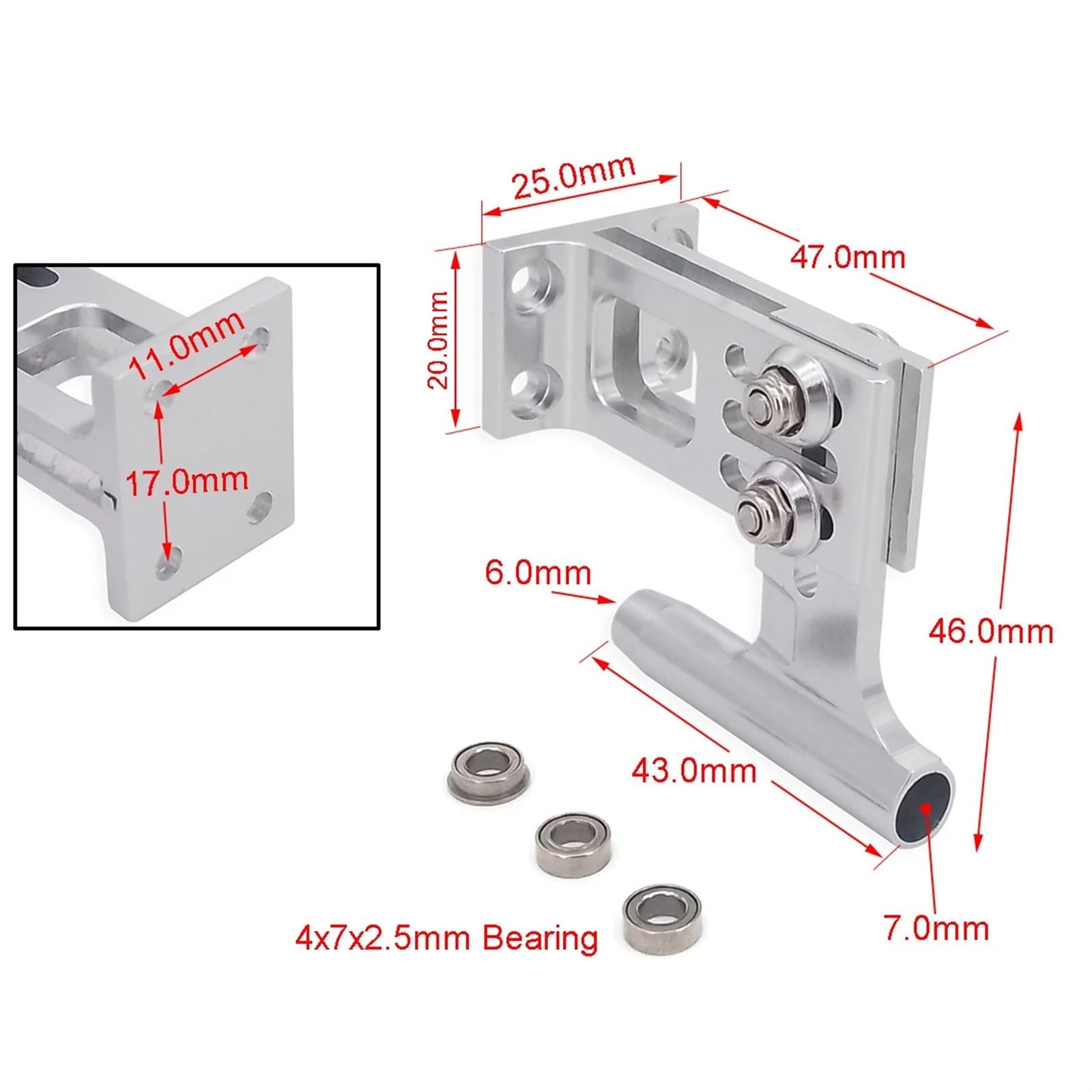 Albero Di Trasmissione Flessibile For Barca RC Cuscinetto Da 4 Mm Staffa For Puntone Albero Destro Sinistro 400 Mm For Motoscafo RC(1set Left Hand)