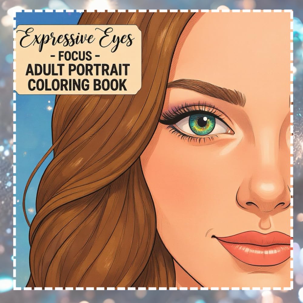 Expressive Eyes-Focus-: Adult Portrait Coloring Book (Portraits of Life – A Coloring Journey Through Faces, Styles & Stories)
