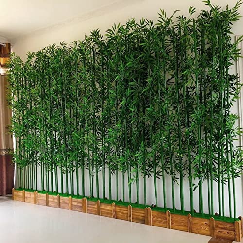 Artificial Faux Bamboo Plant Privacy Fence - Home Office Greenery ...