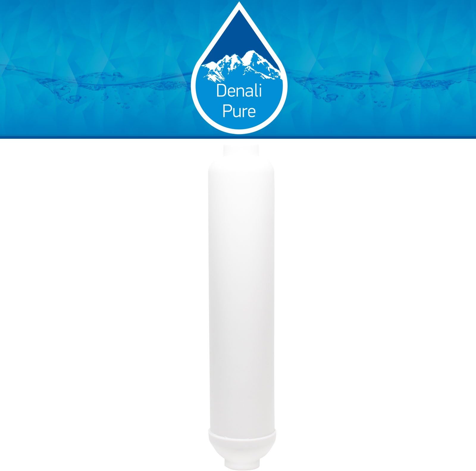 Replacement for Compatible with Rainsoft 9596 Inline Filter Cartridge - Universal 10-inch Cartridge Compatible with Rainsoft 9596 Four Stage RO System - Denali Pure Brand