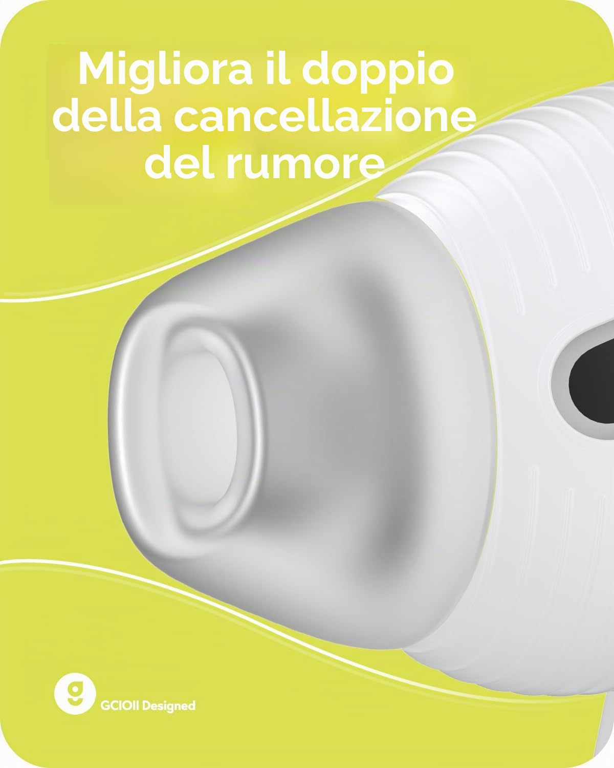 Gcioii Gommini per AirPods 4, Cuffie Cancellazione Rumore, Custodia Stoccaggio, Accessori Anti-Scadenza per AirPods 4a Generazione (Trasparente)