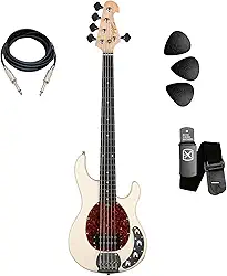 Contrabaixo Tagima Tbm-5 5 Cordas Olympic White