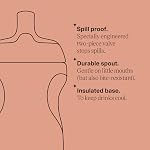 Tommee Tippee Bouteille de sport isolée, 9oz, 12+ Mois, Coupe Sippy Trainer pour les tout-petits, Spill-Proof, Poignée facile à tenir, Paquet de 2