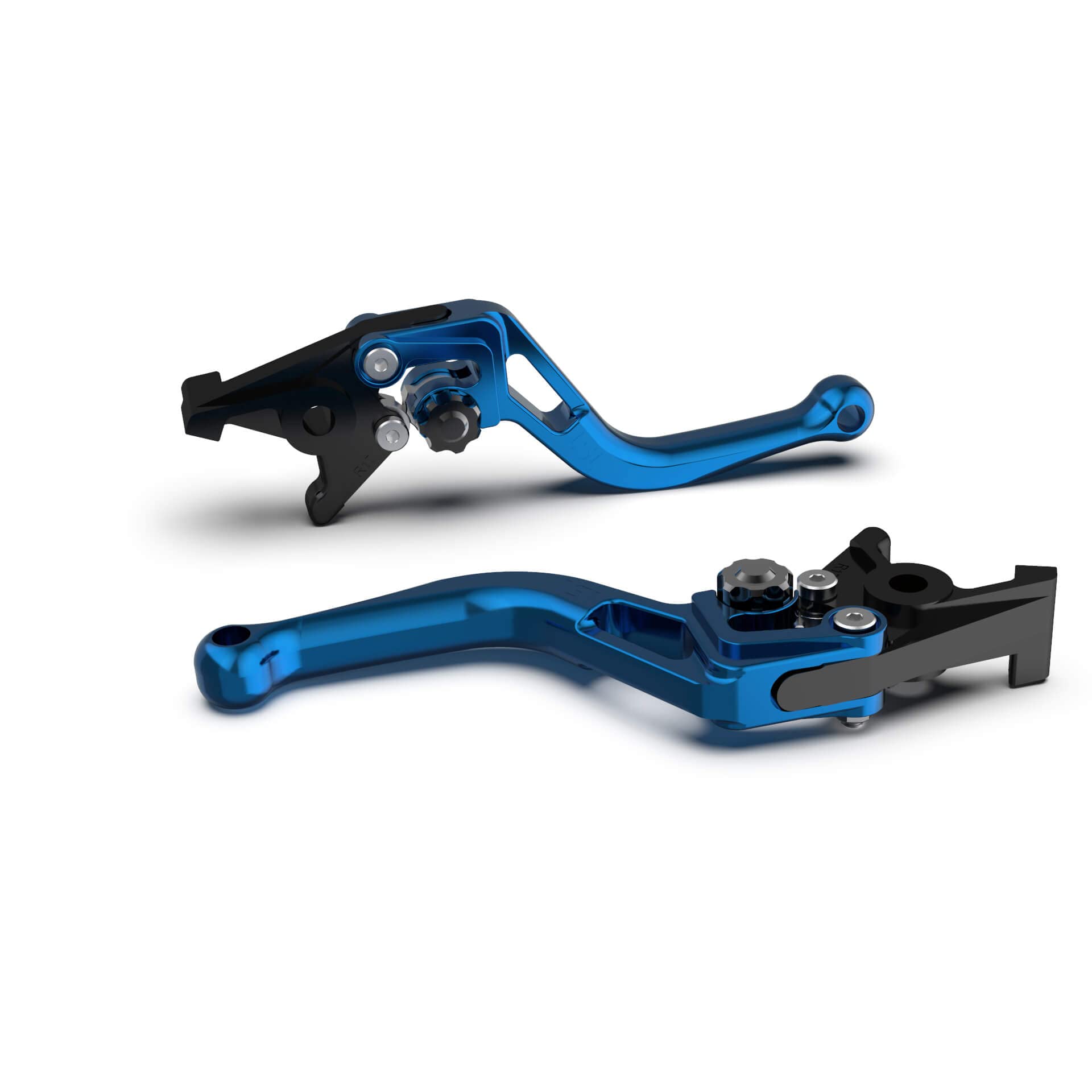 Levier d'embrayage LSL BOW L04 bleu noir court pour guidon moto