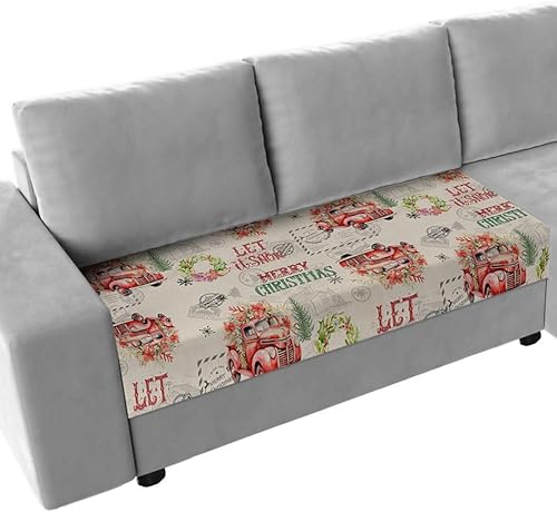 Miniatura 39 de Fundas de cojín para sofá de Feliz Navidad, funda elástica para sofá con parte inferior elástica, fundas de sofá con diseño de muñeco de nieve