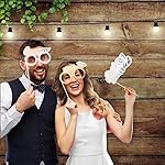 SOUL SHIFT 60PCs Fully Assembled Wedding Photo Booth Props - Prop Stand - Gold Signs - Elegant Wedding & Reception Party Supplies- Funny Wedding Props -Gold Foil Print – Bridal PhotoBooth - Image 3