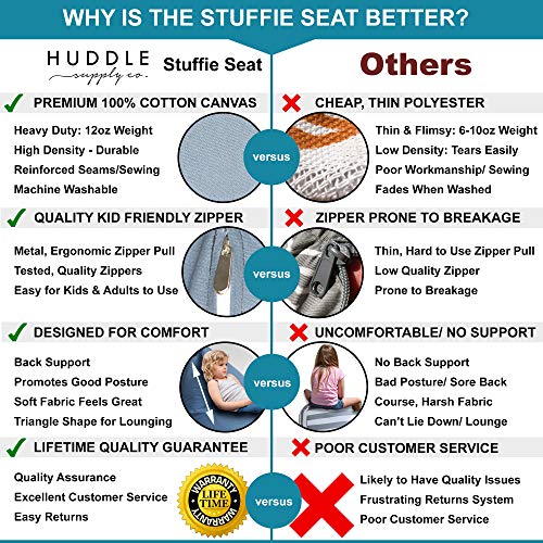 Huddle Designer Stuffed Animal Bean Bag Storage Washable Xl Cover -The Original Bean Bag For Stuffed Animals Storage Premium Stuffed Animal Storage Bean Bag For Kids | Strong Zipper, Thick Canvas #TOP5