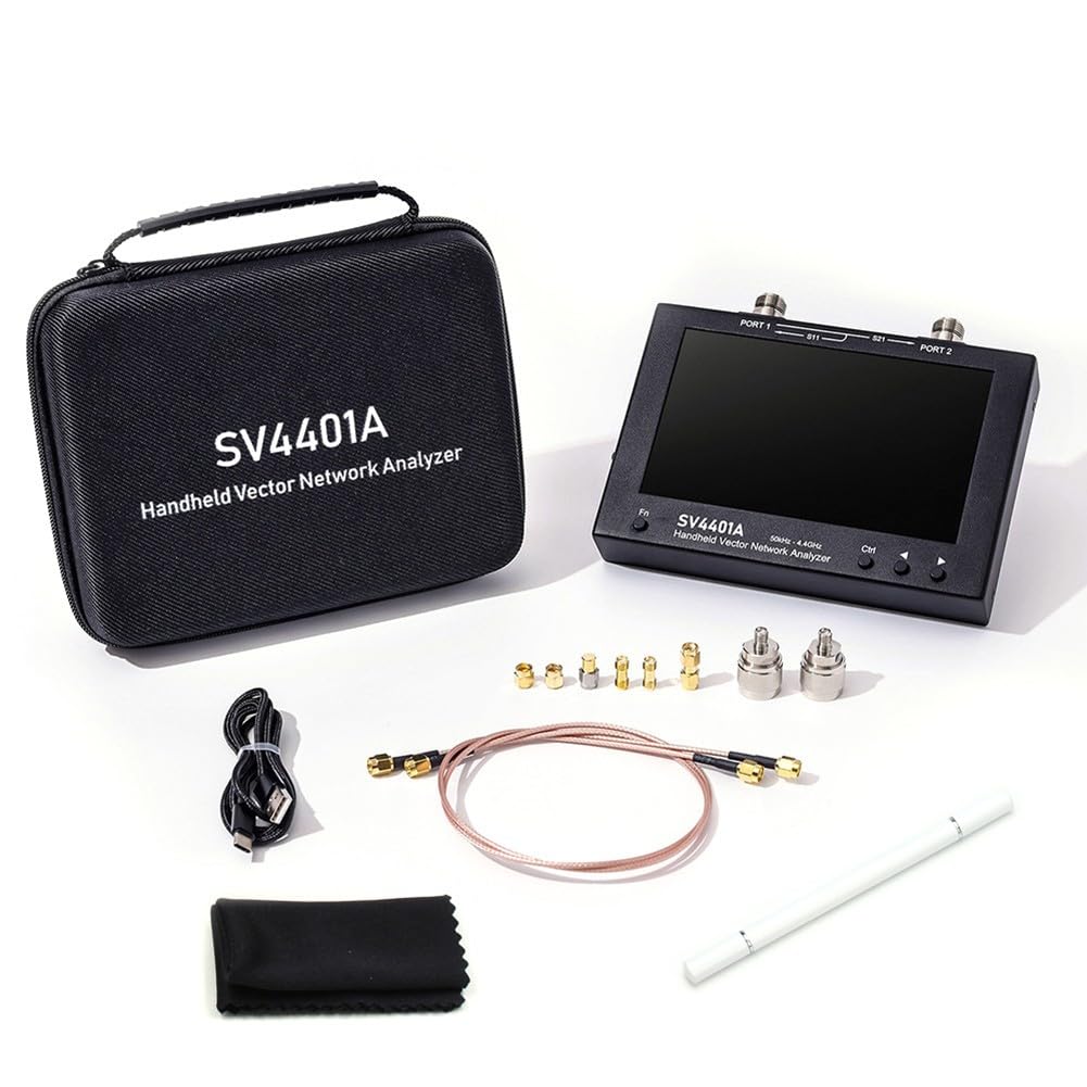 SV4401A 100dB Dynamischer 7-Zoll-LCD-VNA-Vektornetzwerkanalysator-Kits mit 8 GB Speicher