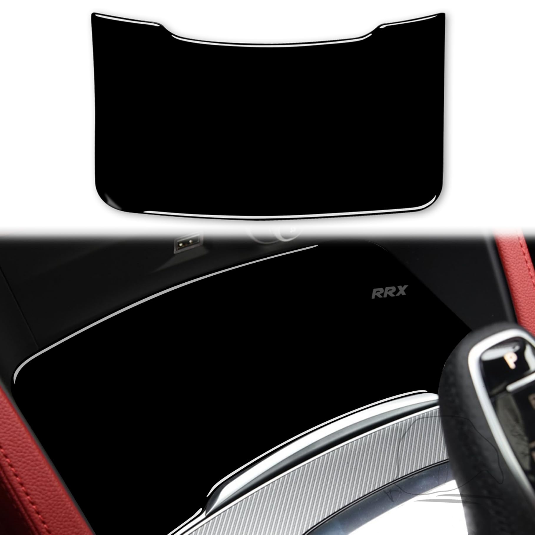 Vinilo de policarbonato negro brillante para pilar de Alfa Romeo Stelvio 2016-2022