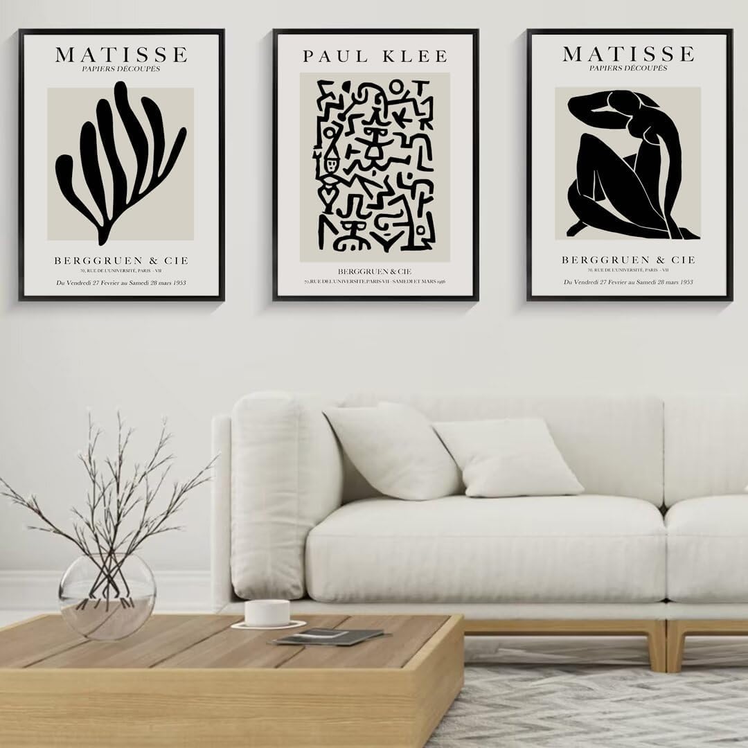 PWAAHDC Set of 3 Matisse Wall Art Prints