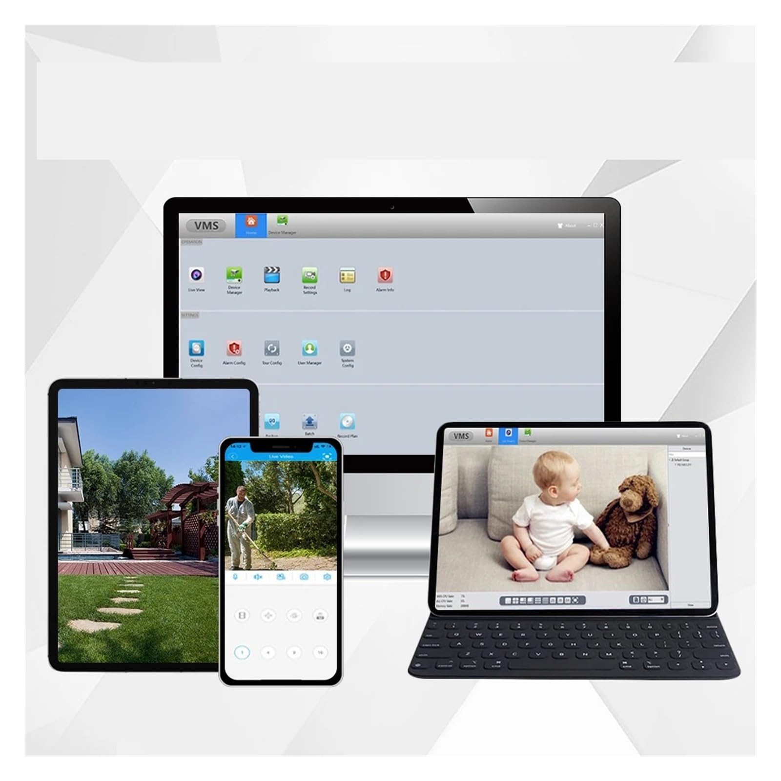 System Kamer Bezpieczeństwa 8MP POE Audio Zestaw NVR CCTV Zewnętrzna Kamera IP H.265 Do Monitoringu Wideo P2P Wykrywanie Ruchu(None,4CH NVR 4 AI Camera)