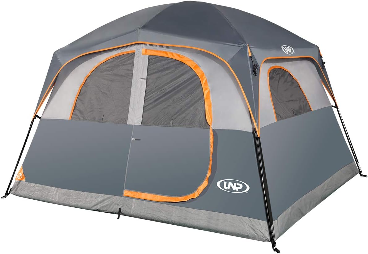 UNP Tents 6 Person Waterproof Windproof Easy Setup