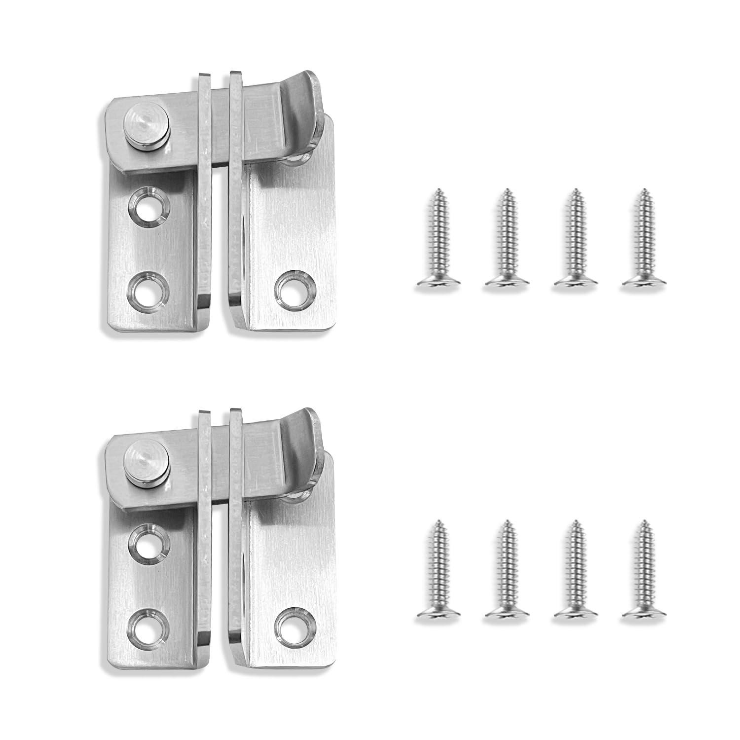 RYHHH®Shed Lock, 4.5mm (1.8 inch) Door Latch, Thicker Gate Lock for Barn Garden, Pet Cage, Outdoor, Garage, Window