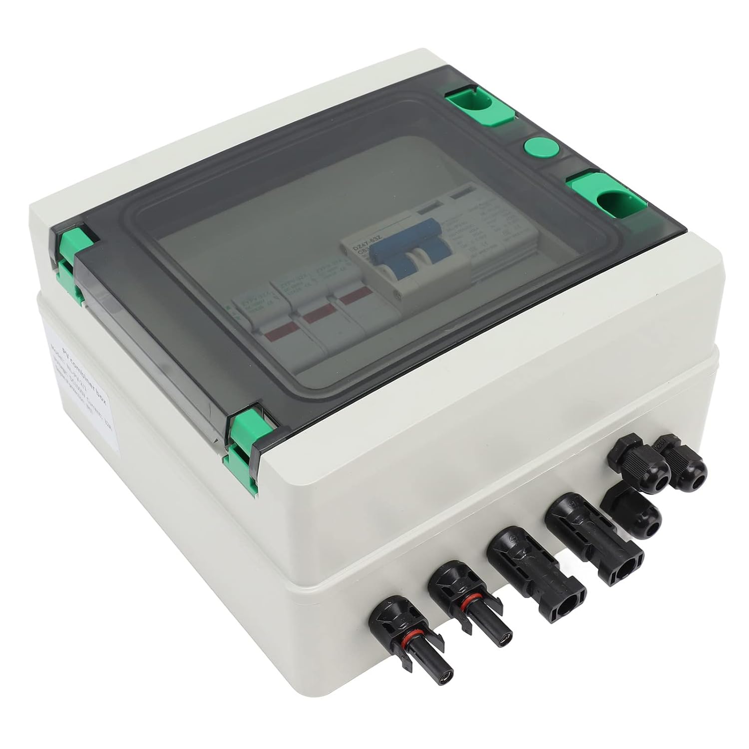 DC1000V 2 String Solar PV Combiner Box 2 in 1 Out 15A Fuse Protection ...
