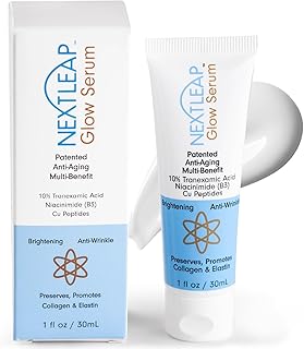 Tranexamic Acid Serum 10% (Ultra-Pure) with Niacinamide & Copper Peptides - Gentle Lightweight Serum-Cream Hybrid for Dark Spots, Lines and Wrinkes, Uneven Skin Tone - 1 Fl Oz