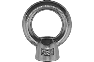 5/8" UNC Eye Bolt: Heavy Duty 316 Stainless Steel Lifting Eye Nut...
