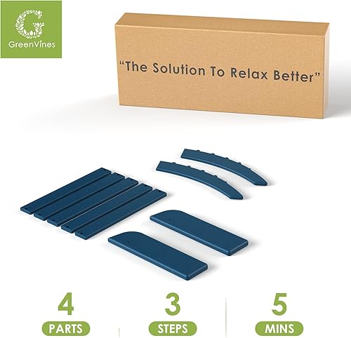 Miniatura 6 de Adirondack - Juego de 2 otomanas de polietileno de alta densidad para todo tipo de clima, reposapiés plegable de plástico Adirondack para terraza,